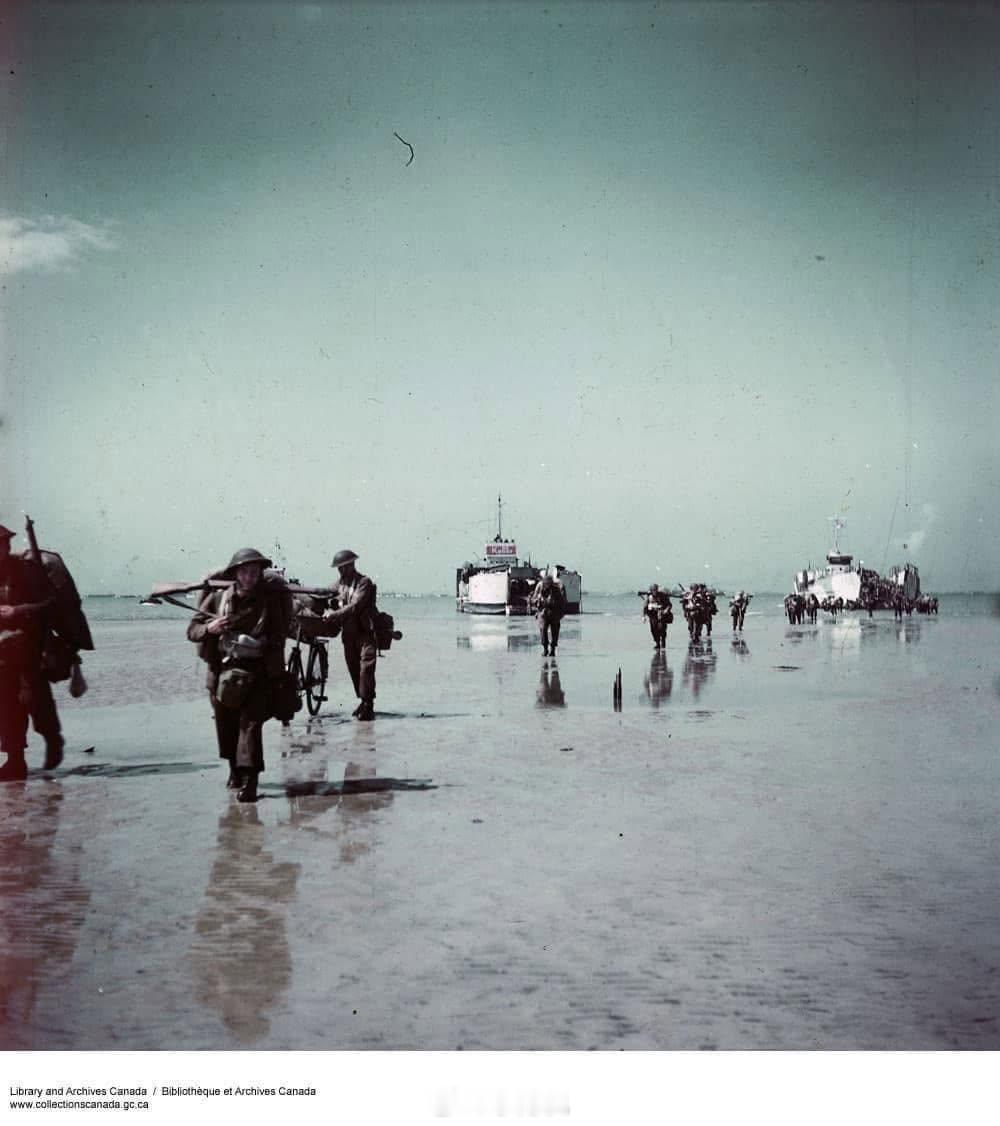 82年前的朱诺海滩(Juno Beach)，加拿大军队 
