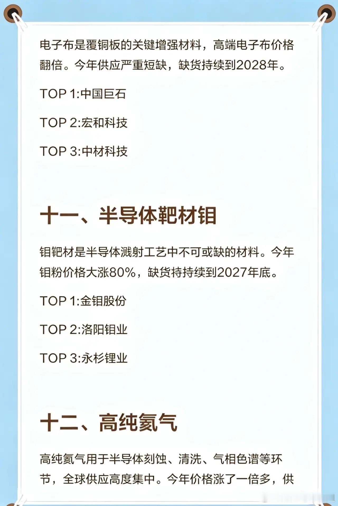 比光刻机还稀缺！半导体12大“卡脖子”材料全盘点半导体产业的“卡脖子”难题，从来