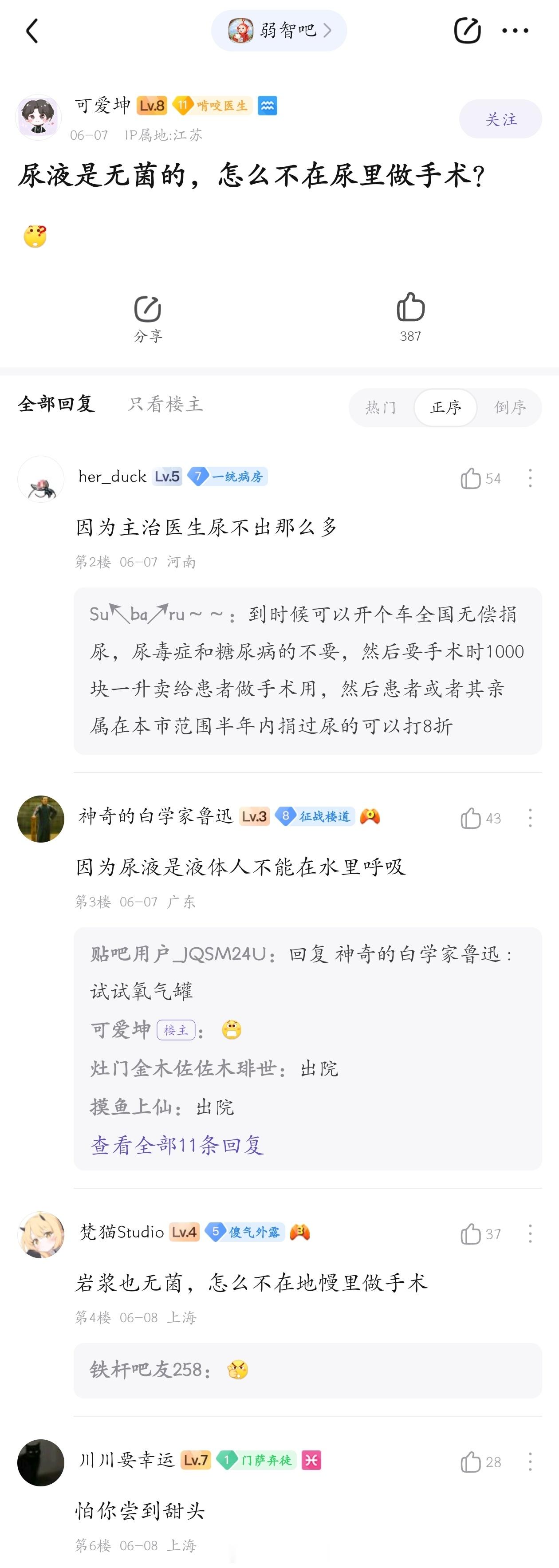 主刀医生压力最大的一集#弱智吧日常# ​​​