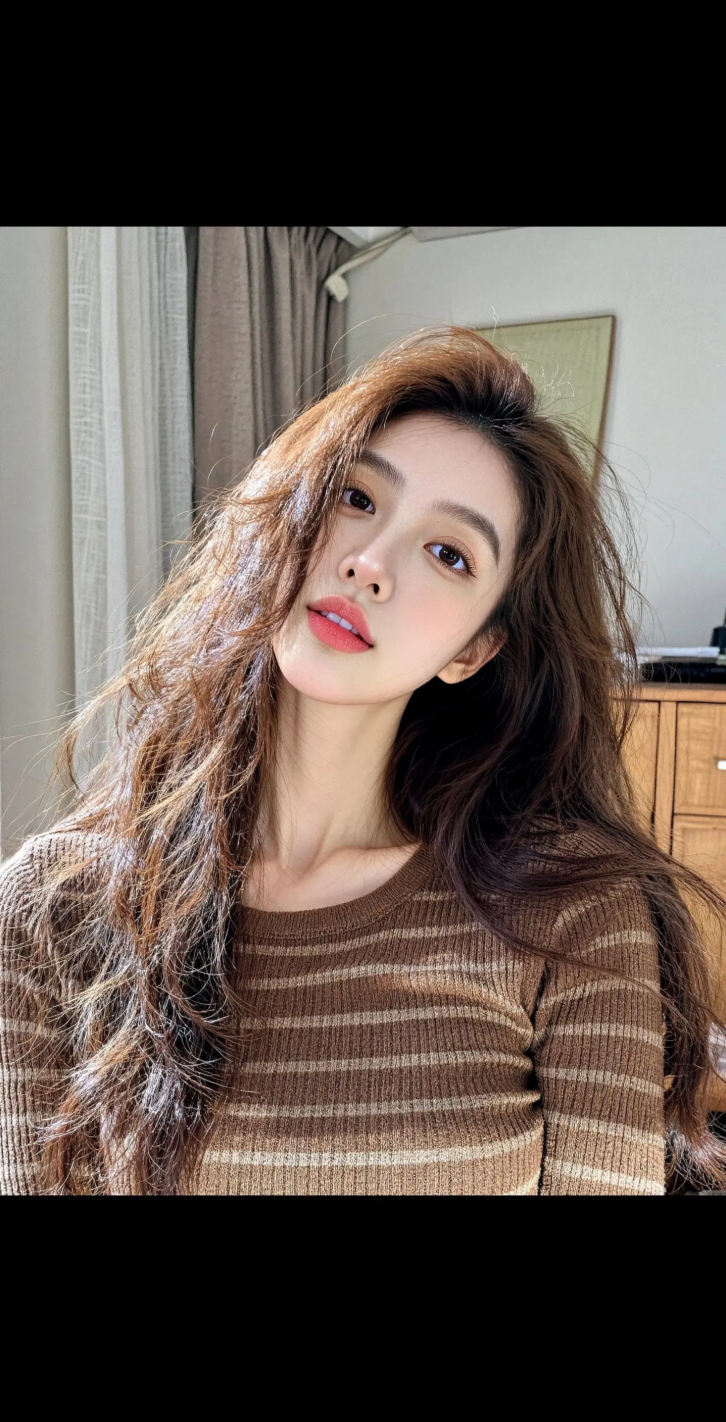 AI棕调生活照 随变ai随便玩 玩法合伙人计划 随变一拍都很夯 慵懒发型