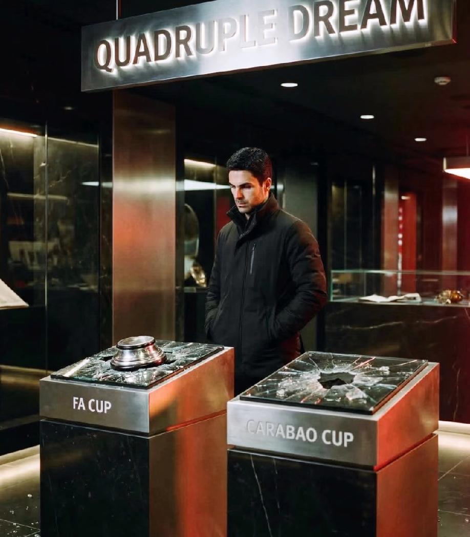 阿森纳1:2不敌南安普顿，足总杯出局。网友吐槽:阿森纳本赛季“四大皆空”第二空，