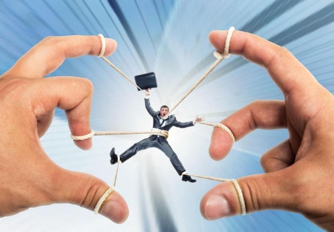 脖上套着链子，家务家外事不能完全做主，说啥做啥受主子的脸色和遥控器调控。他们可以