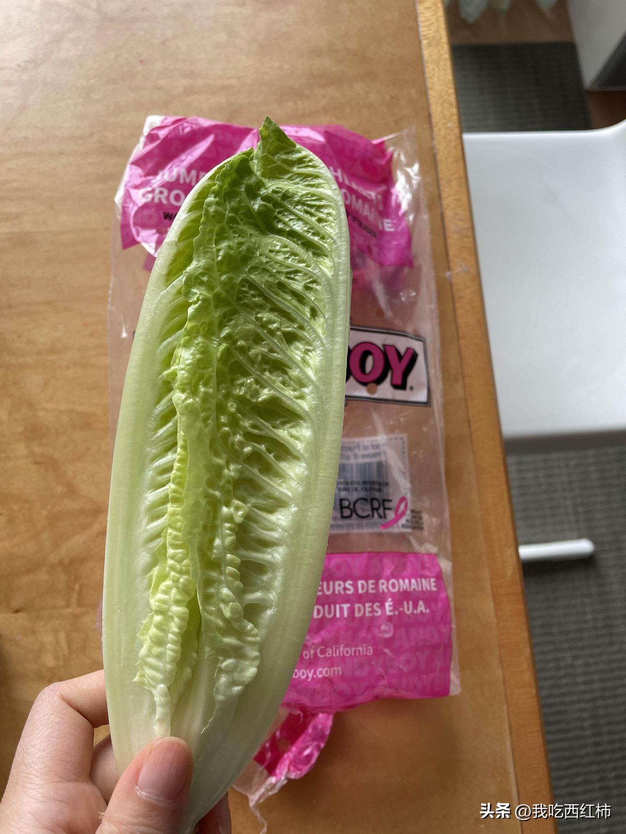 生菜也上科技和狠活吗
这颗生菜在冰箱里躺了小一个月了。
今天翻出来，想着估计早就