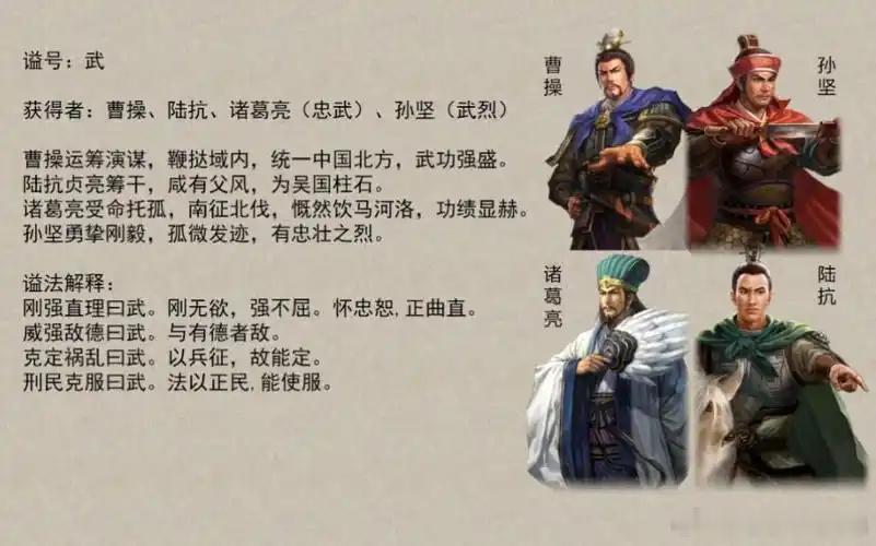 三国时期，谥号文化别具特色。当时最常用的谥号是 “贞”“景”“壮”。获 “贞侯”