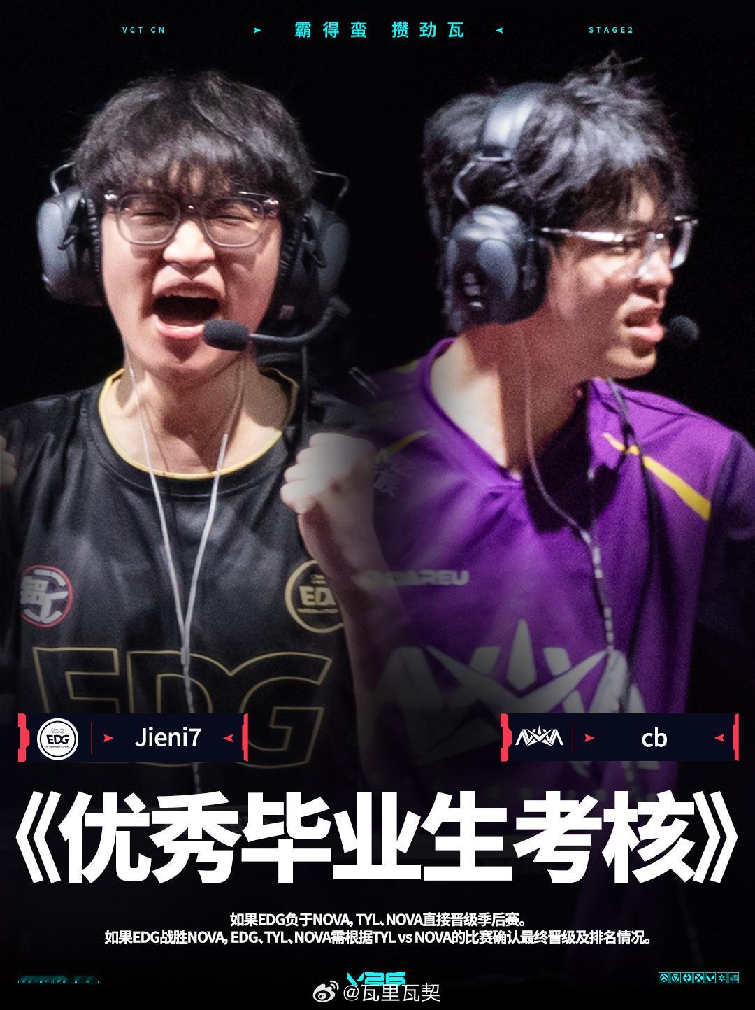 EDG长沙主场对阵NOVA，此役直接决定季后赛晋级逻辑。NOVA取胜则与TYL携