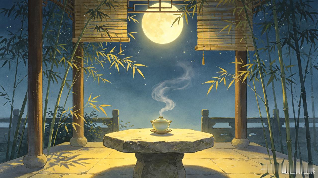 上联:天寒地冻一杯酒
下联:月静风清半盏茶