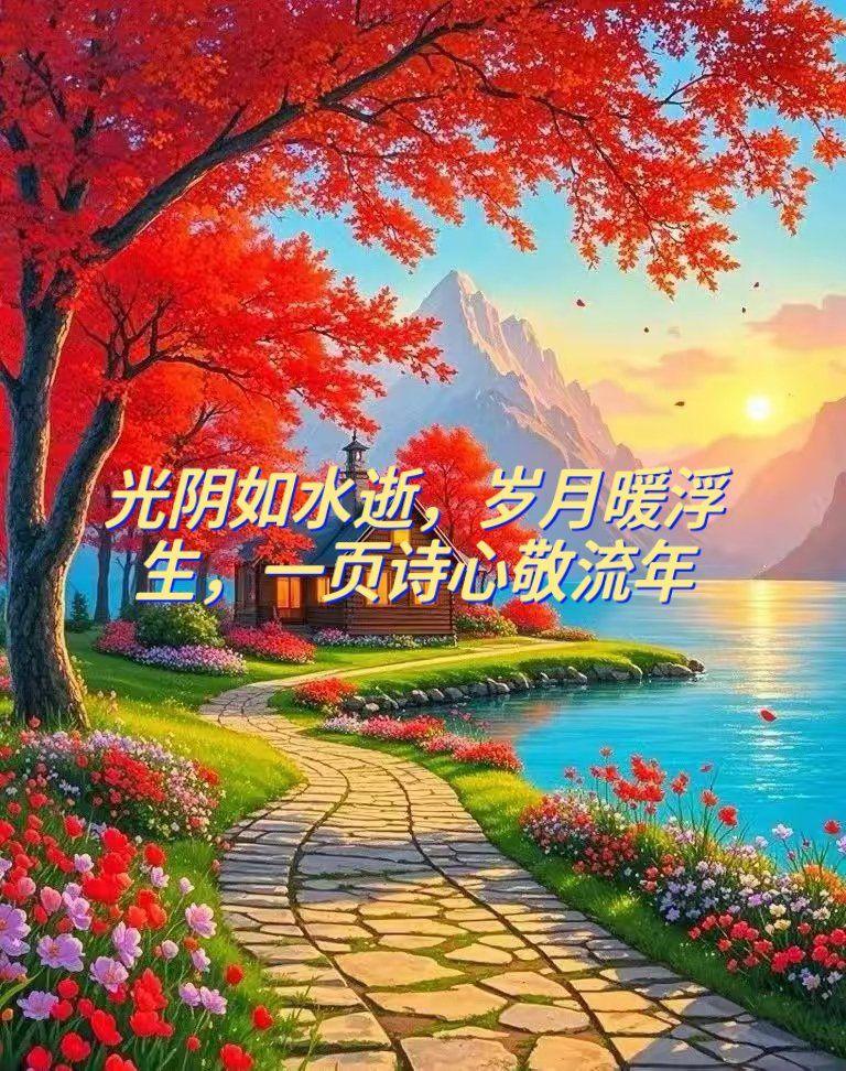 对下联原创
 下联：温酒话沧桑。

（图片来自网络）