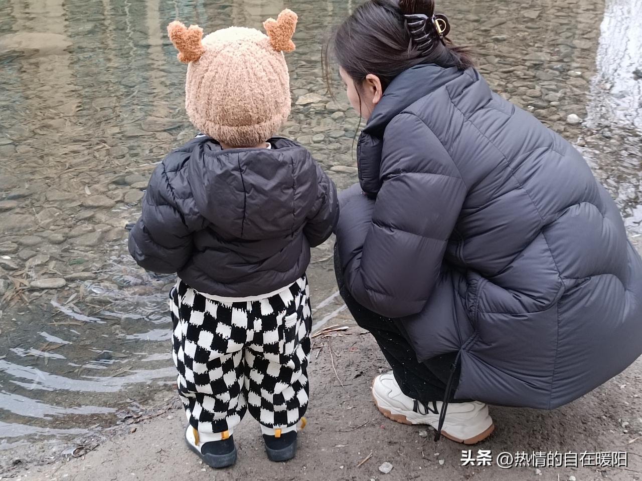 午后
小区人工湖
泛着初春凉凉波光
儿媳拉着孙子小手
陪他蹲在湖边
孙子紧攥渔网