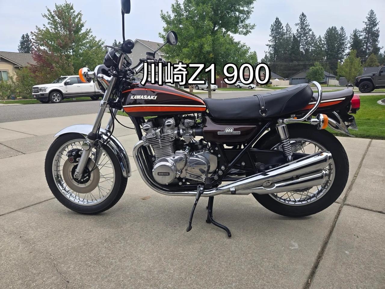 川崎Z1七十年代经典老摩托车KZ900老摩托车 川崎Z1