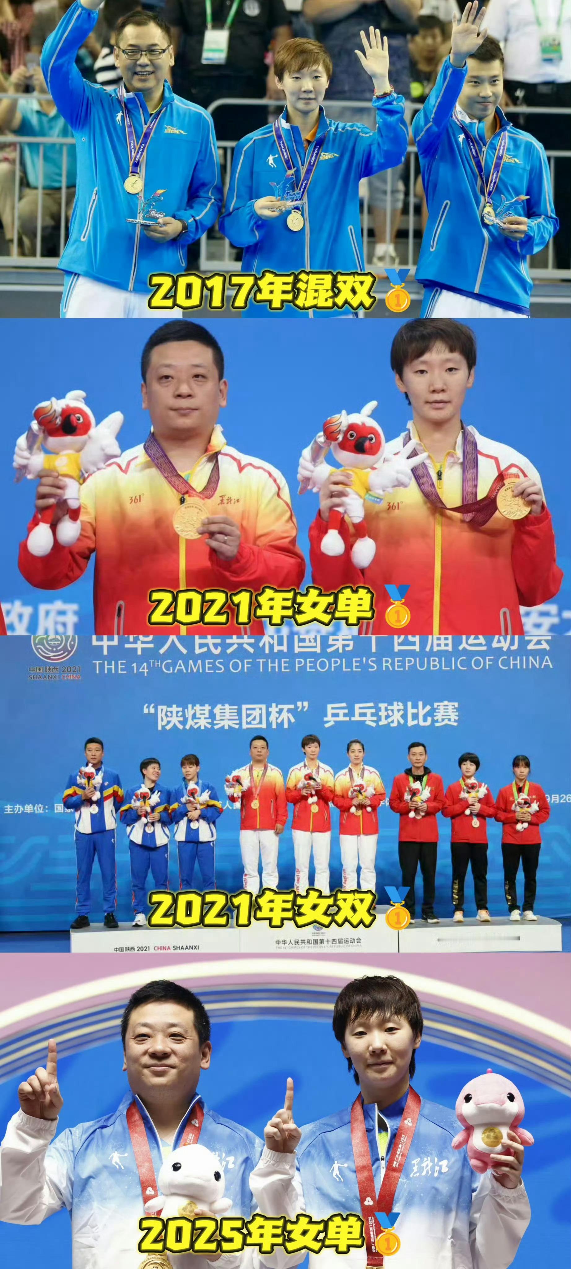 祝【全运会单项金满贯&全锦赛金满贯】王曼昱选手早日康复2014～2025，在全国