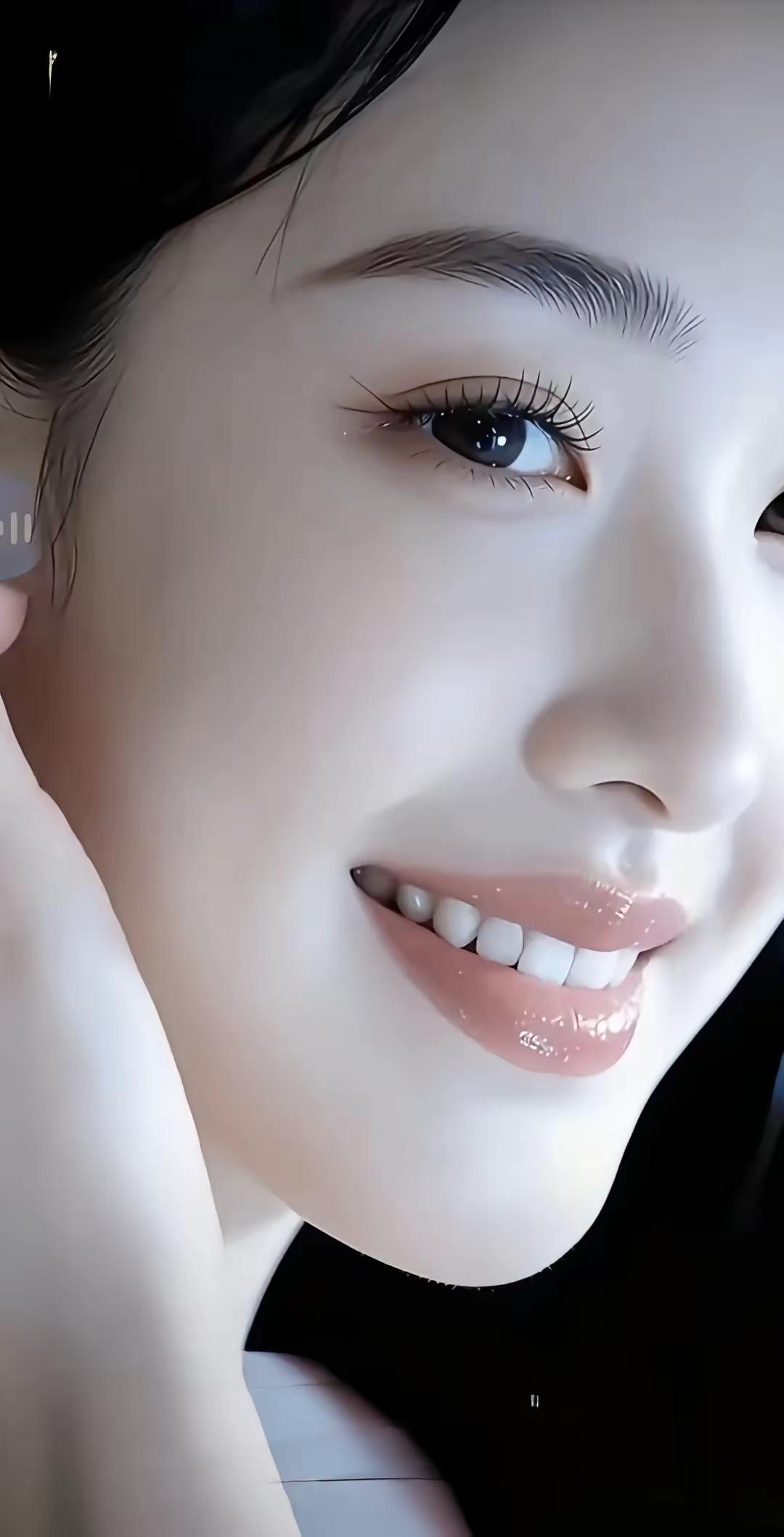 笑靥如花，美若天仙。