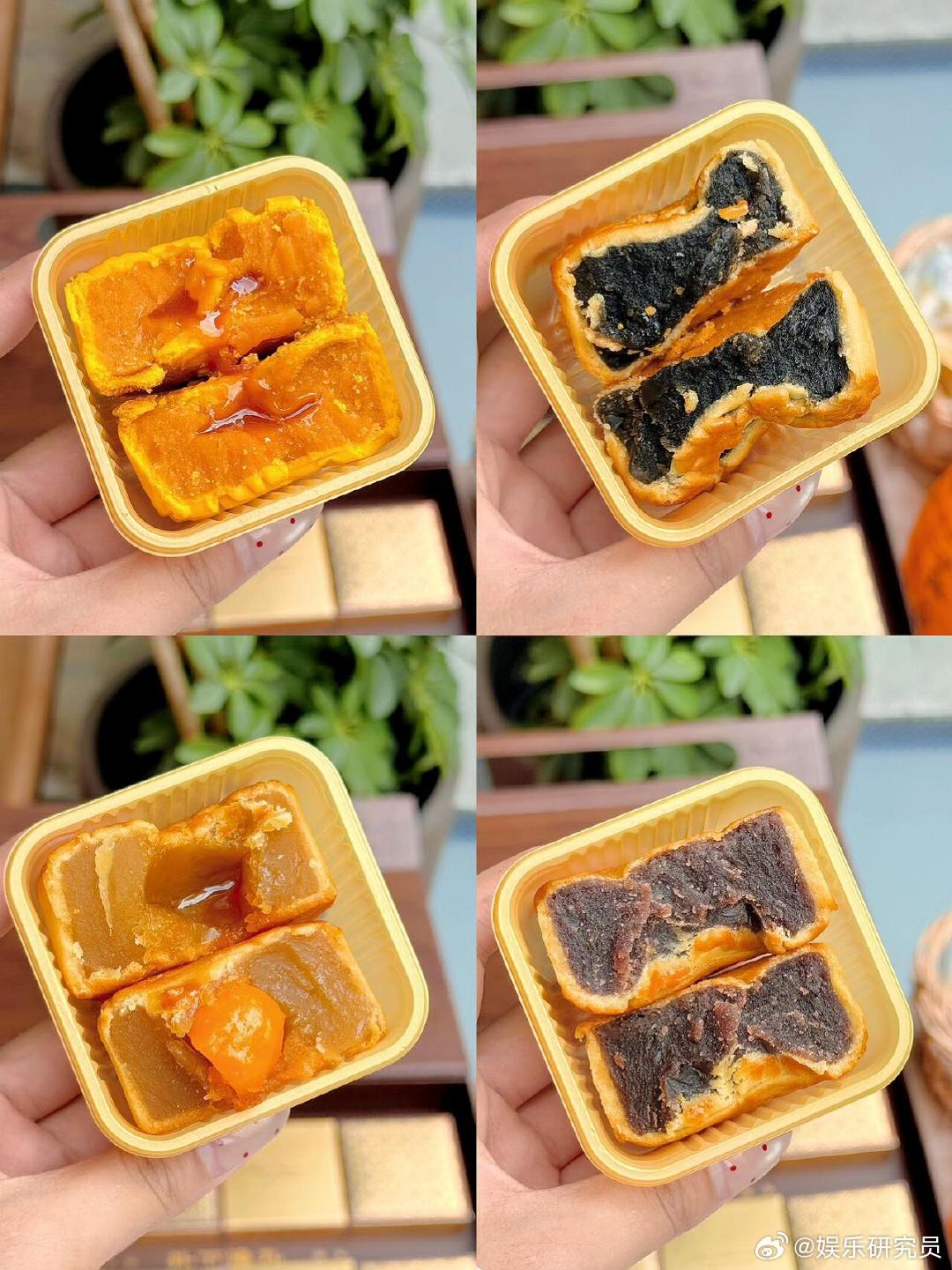 月饼横着切还是竖着切 一年一度月饼灵魂拷问上线，横切适合欣赏满满的馅料，流心爆浆