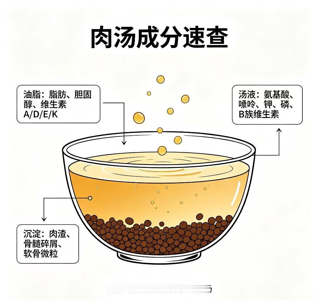 怪不得最近忌口的时候都不让我喝汤，之前老一辈总觉得浓汤特别补营养，但大部分油脂全