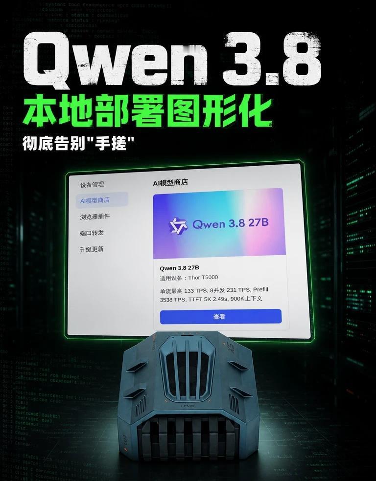 本地部署Qwen 3.8 27B！全程没碰命令行！
这两天，我们独立开发的、本地