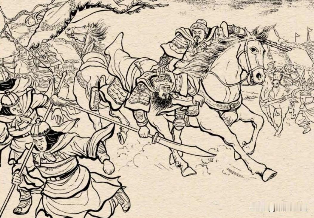 哪位猛将如此了得？两人相遇，才打了不到两回合，这位使双兵器的大将居然一把就将对方