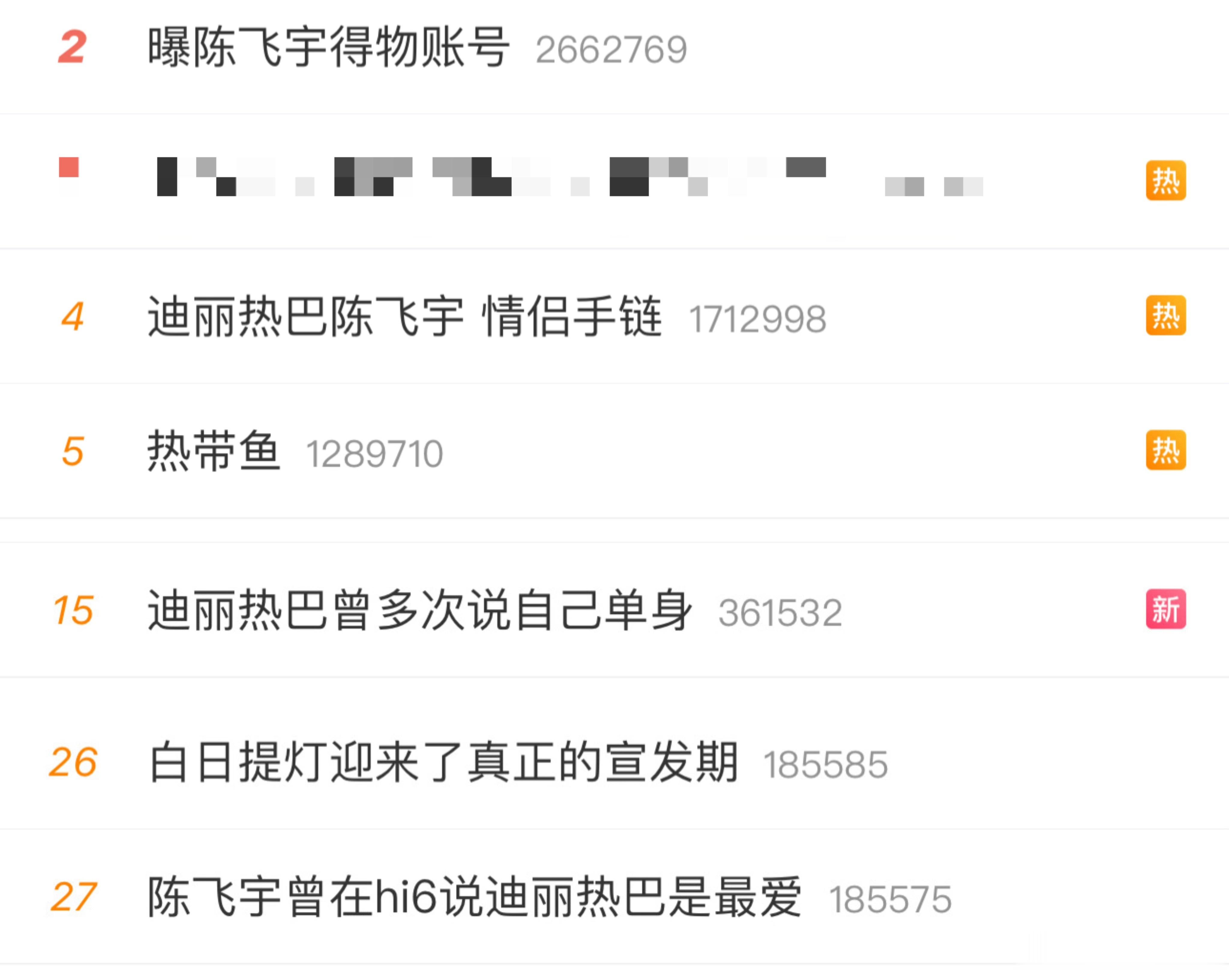 天哪霸屏了 迪丽热巴和陈飞宇可以出来发单身声明了 