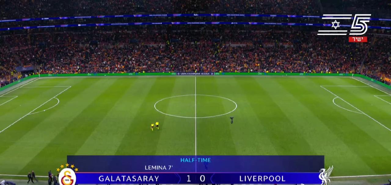 欧冠1/8淘汰赛首回合，半场结束，利物浦0-1落后加拉塔萨雷。
我军踢得非常混乱
