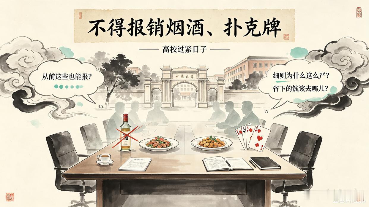 高校“不报销烟酒、高档菜肴、扑克牌”是过紧日子，不过有一点不明白高校以前买扑克牌