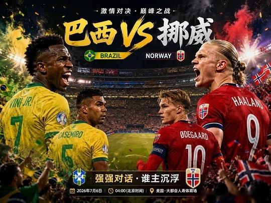 重温2002年 巴西vs英格兰！杯赛：世界杯091球队：巴西 VS 挪威方向：让