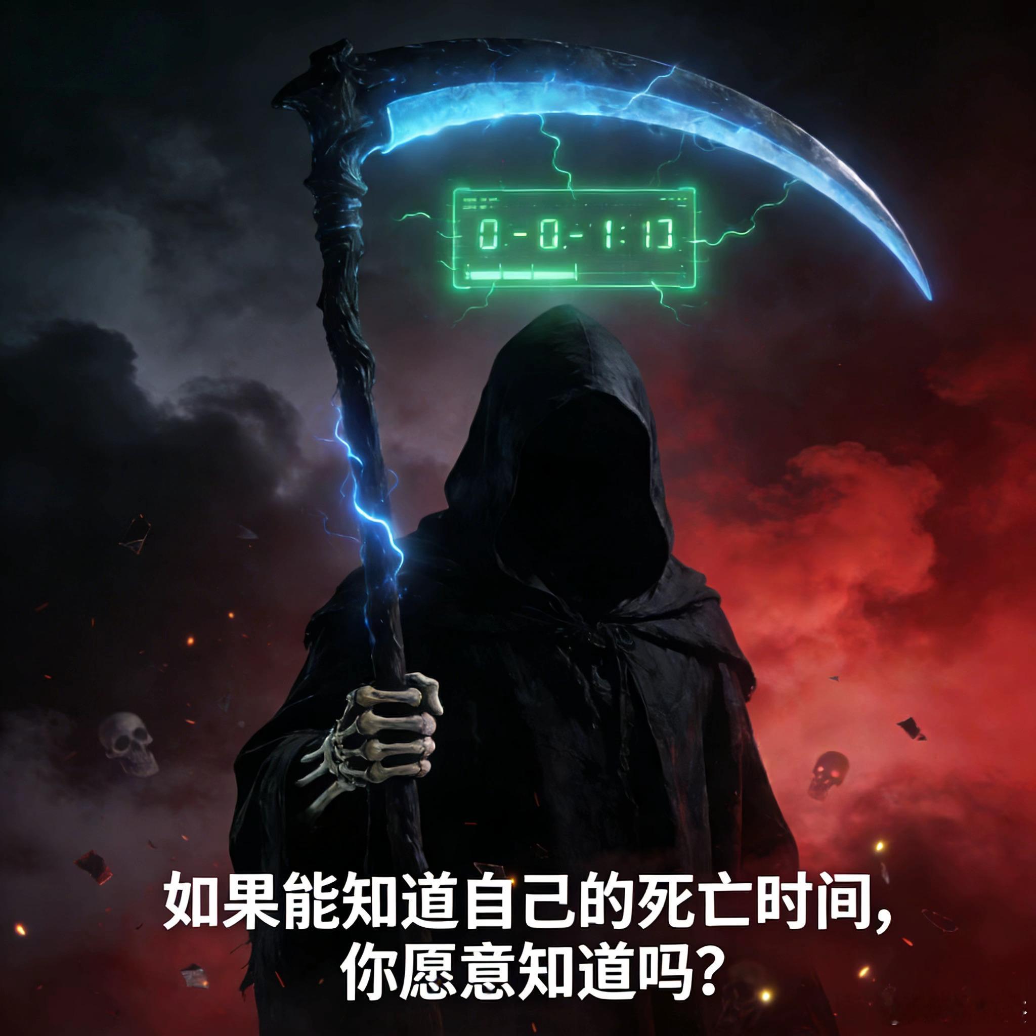 今日话题：如果你能知道自己的死亡时间，你愿意知道吗？ 