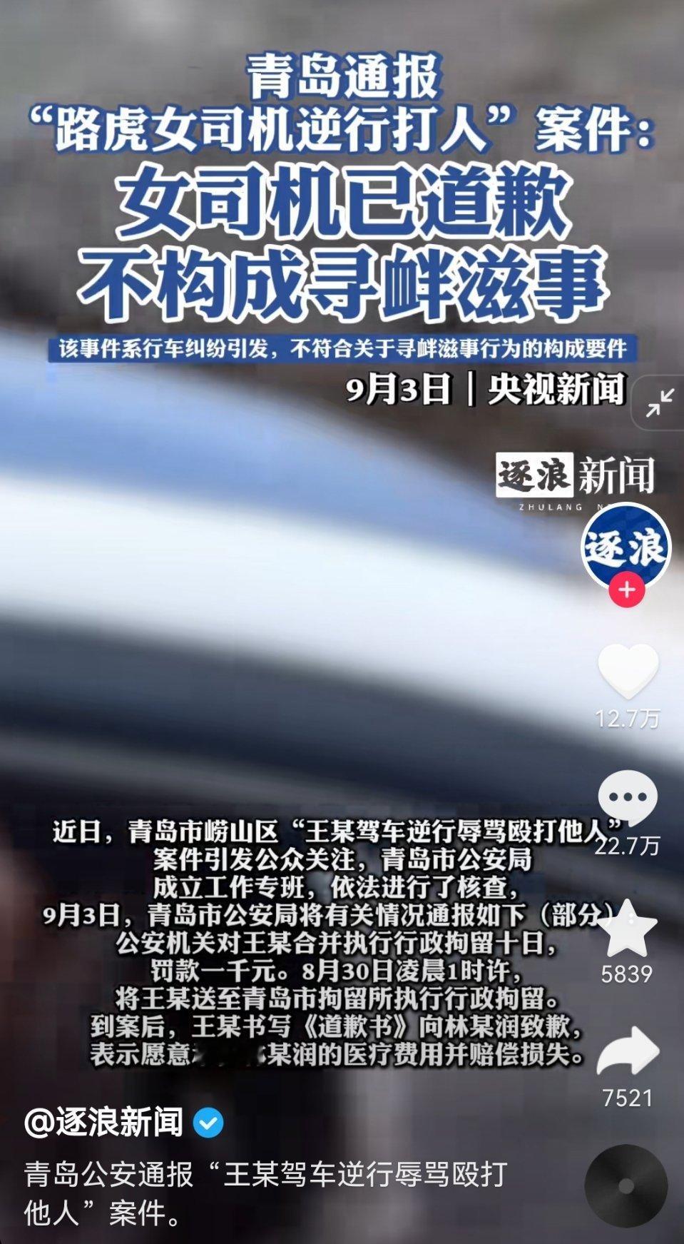 逆行打人还叫嚣，然后不构成寻衅滋事？ ​​​