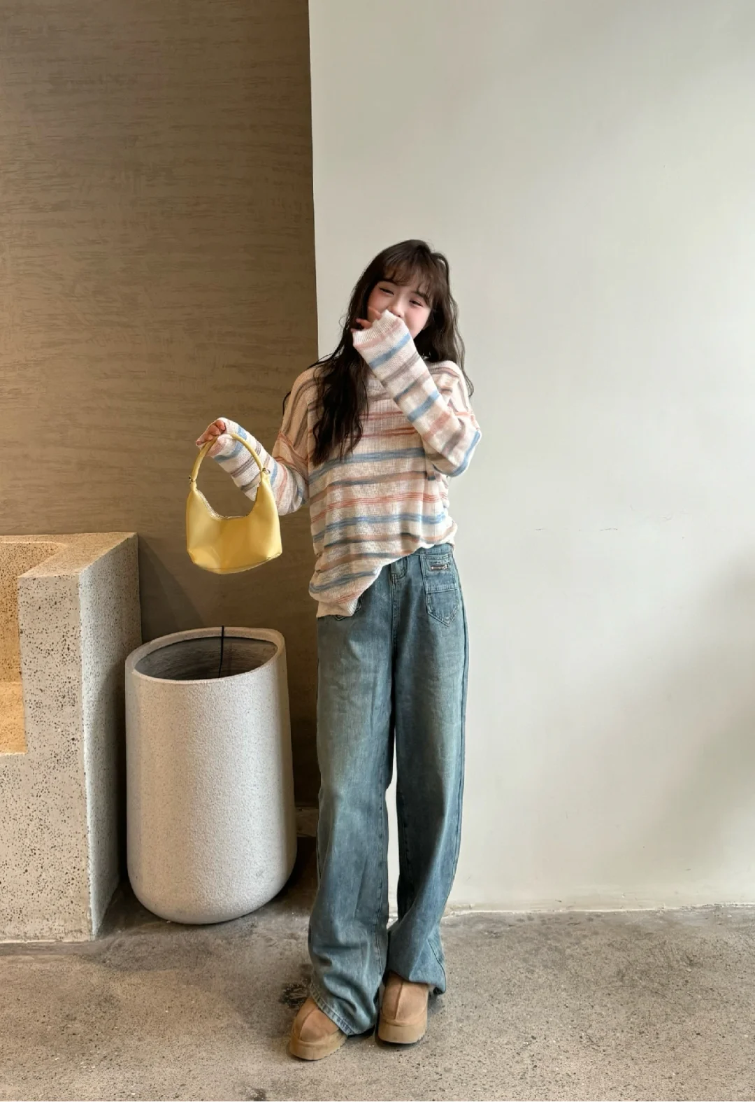 微胖穿搭 130斤:）属于春日的小浪漫💜
