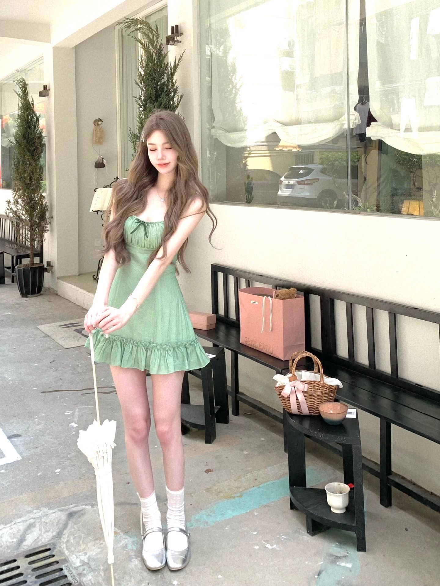糟糕 被寄几迷晕惹。甜妹穿搭随意拍 我的古早味穿搭 拍照姿势  一起野个好身材 