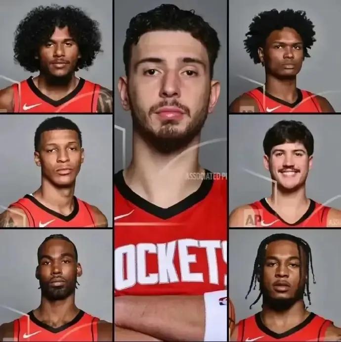 火箭七子本赛季数据：
1，申京：出战61场场均20.2分8.9个篮板6.1次助攻