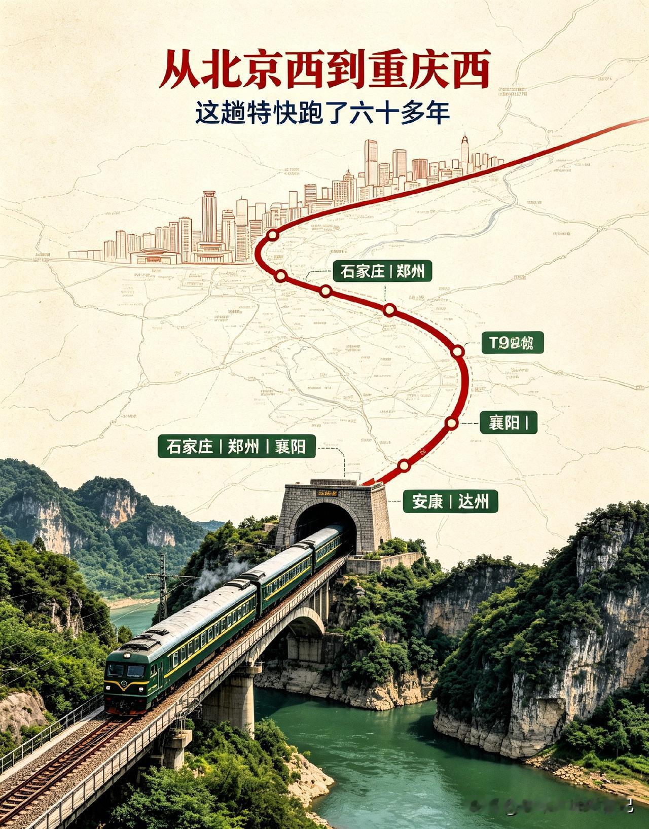 24小时穿越巴山蜀水！T9次列车，一代人的回家记忆
 

 说起T9京渝特快，川
