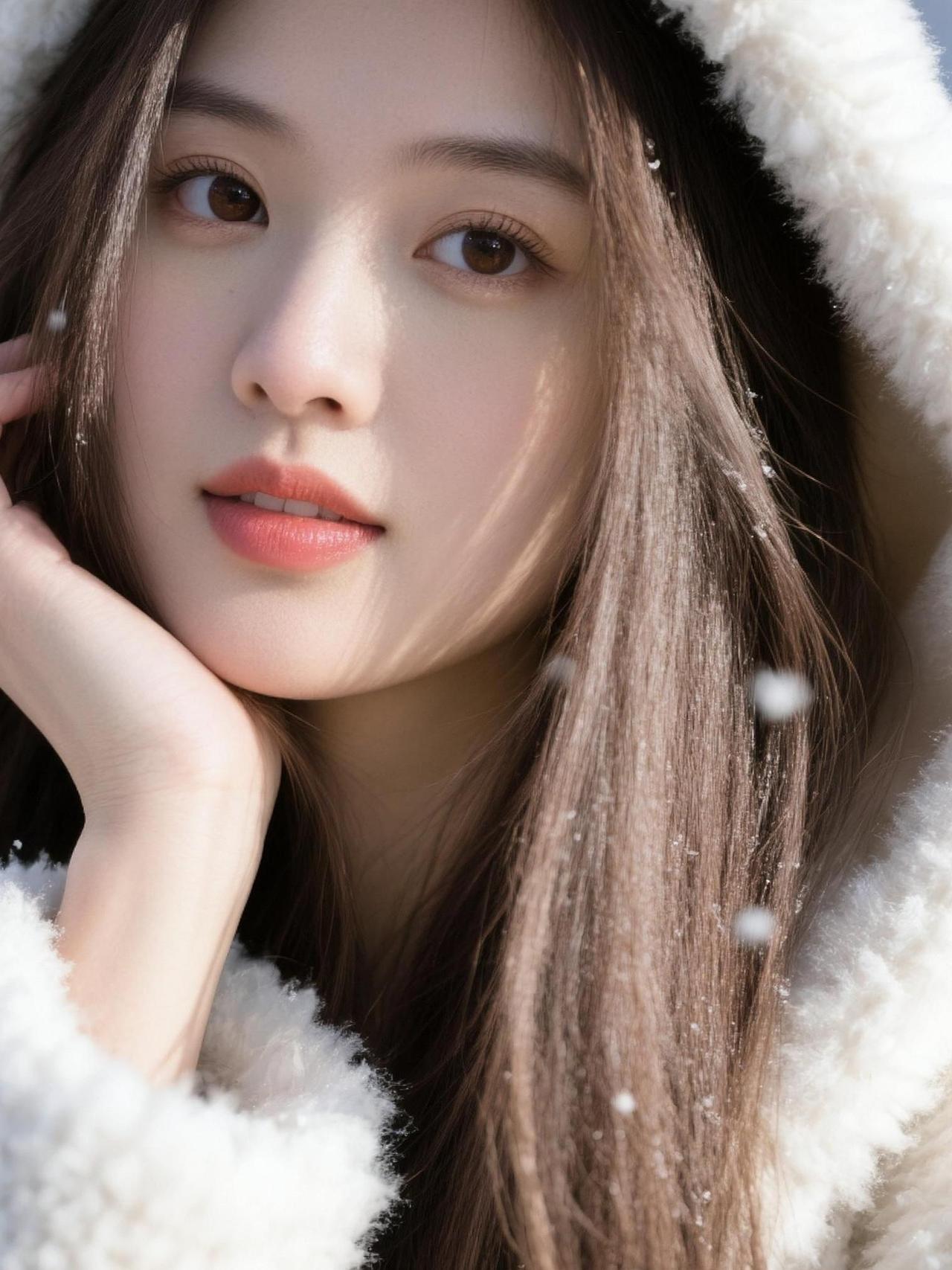 AI冬日逆光写真 抖音ai创作