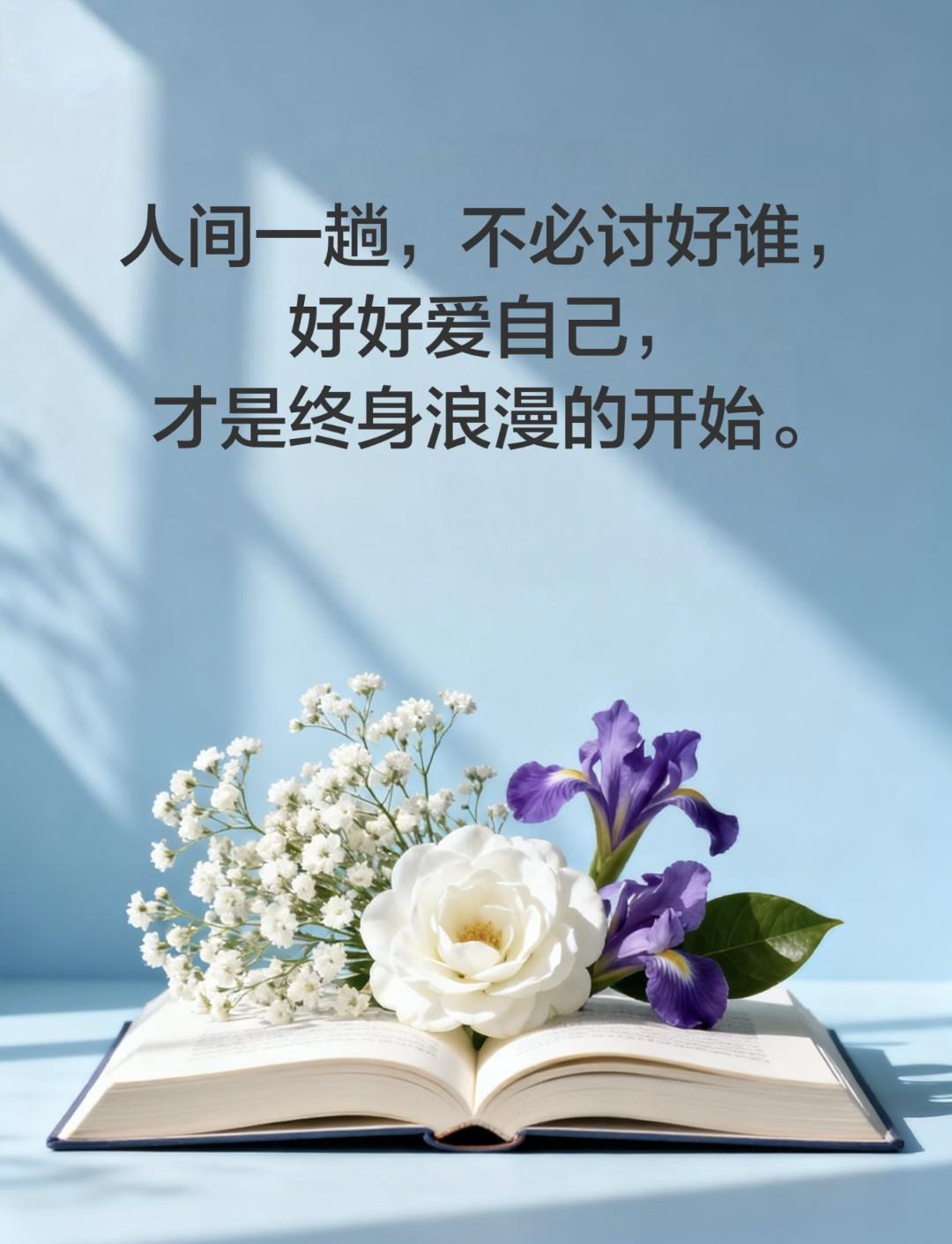 爱自己，是一切浪漫的开始~
人到中年才发现，人生一程，只此一遭，好好爱自己，是最