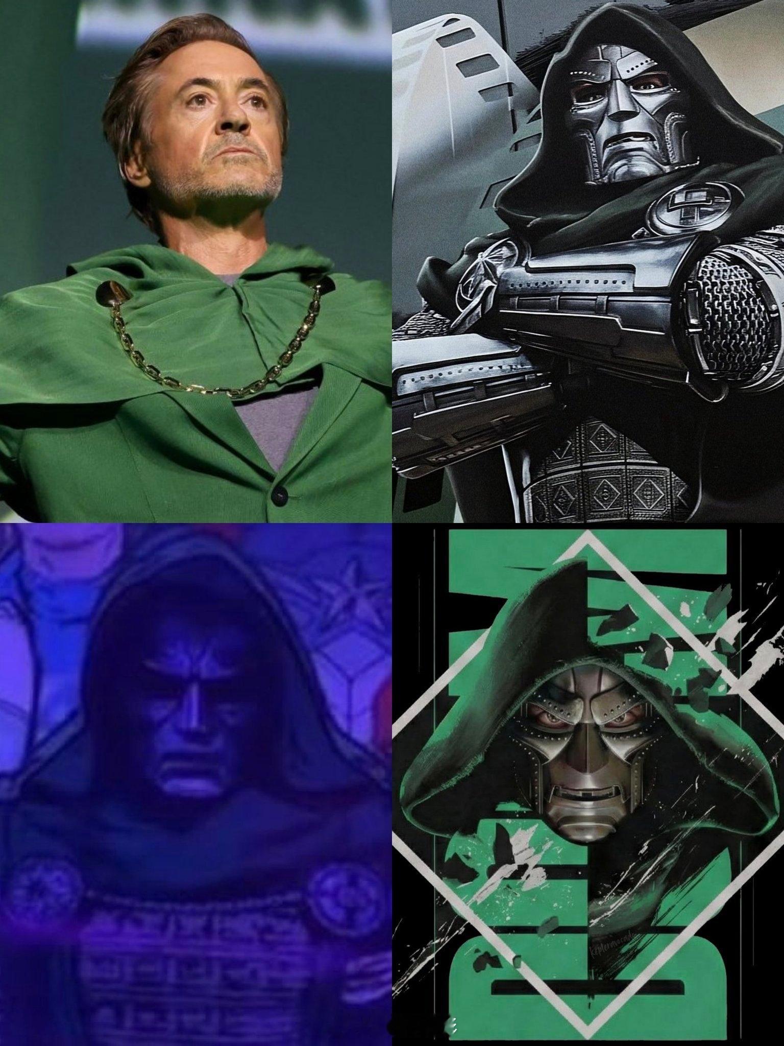 唐尼版毁灭博士在《复联5》里的几个官方物料艺术形象。真人形象暂时还没有出现过。毁