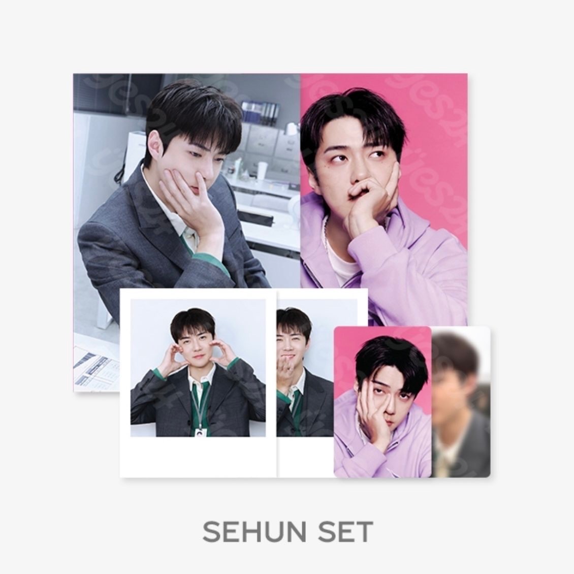 EXO 2026台历后续ktown4u平台 吴世勋写真集set、四宫格照片、证件