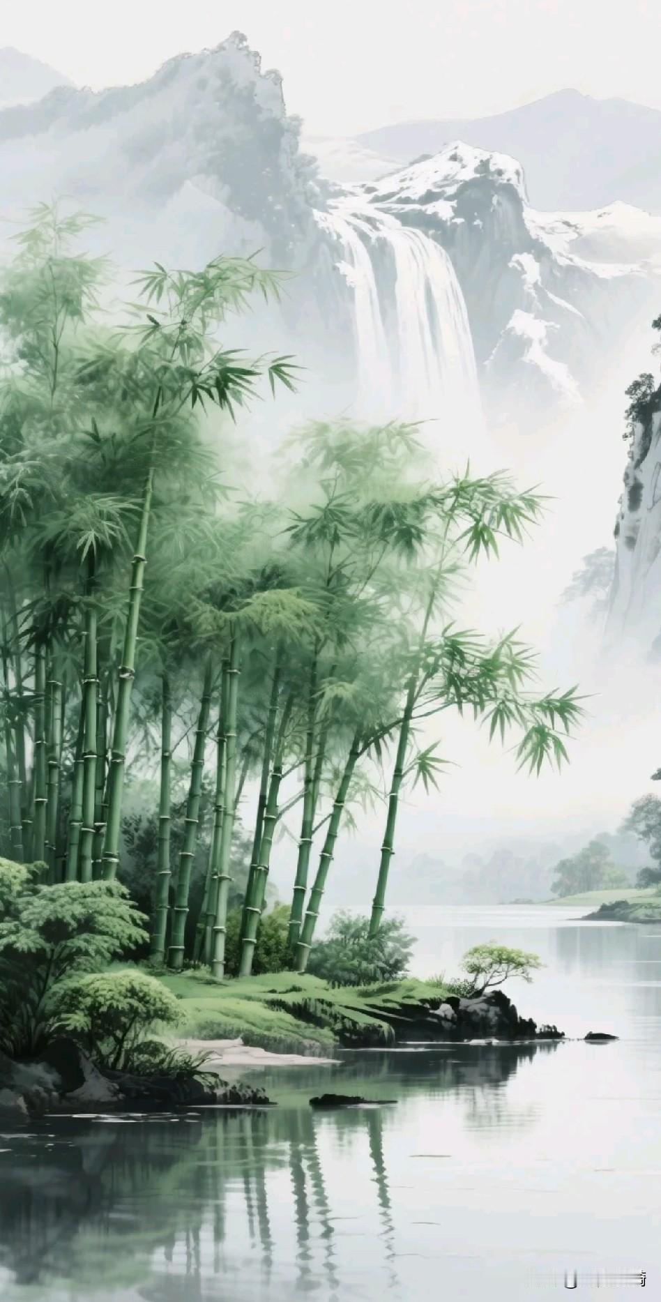 《竹心赋》

盘根深扎厚坤中，直节凌霄贯碧空。
虚怀若谷涵星斗，贞心不改为谁雄？