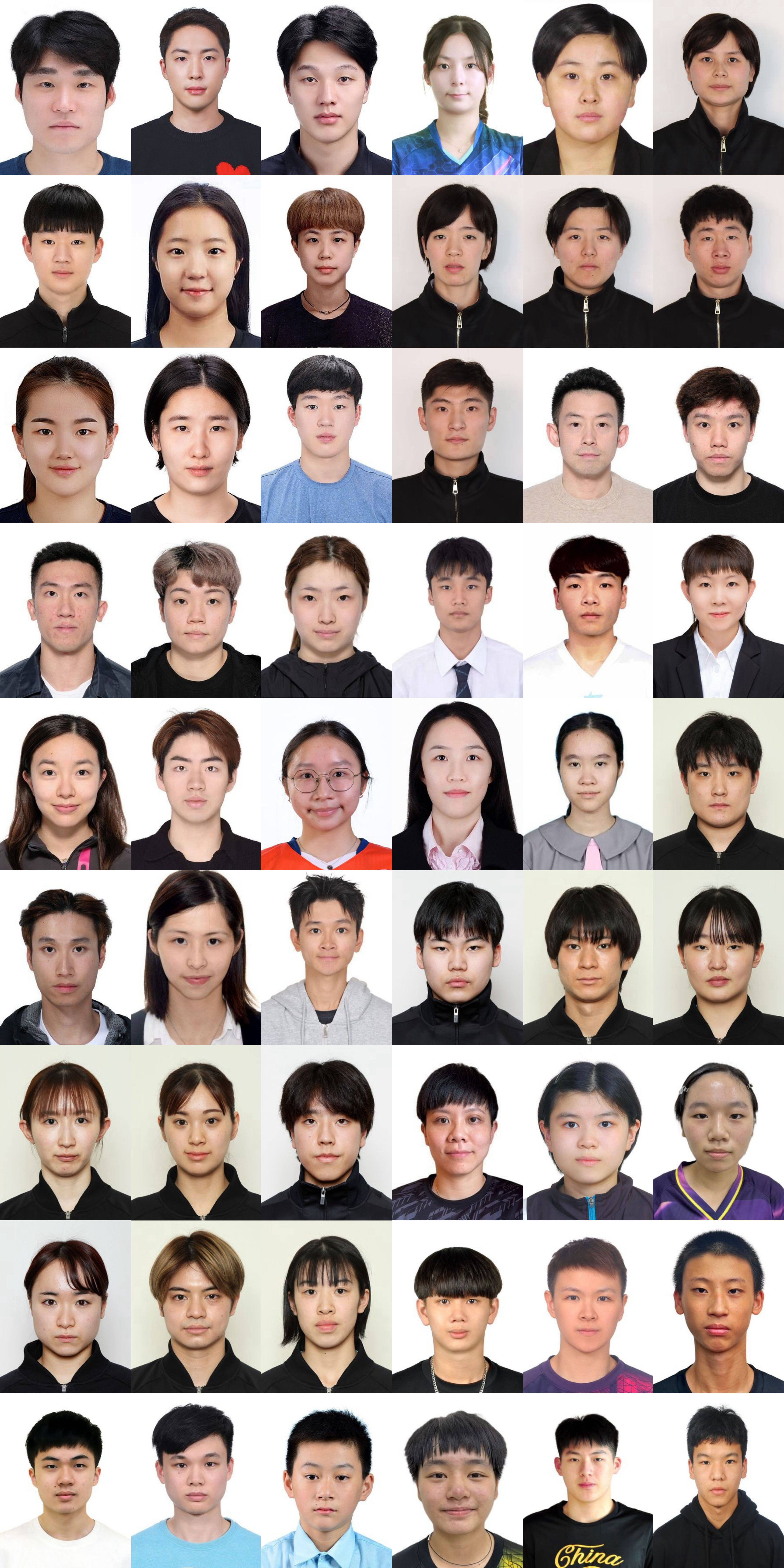 乒乓球的亚运会公式照怎么觉得比例很奇怪。 ​​​