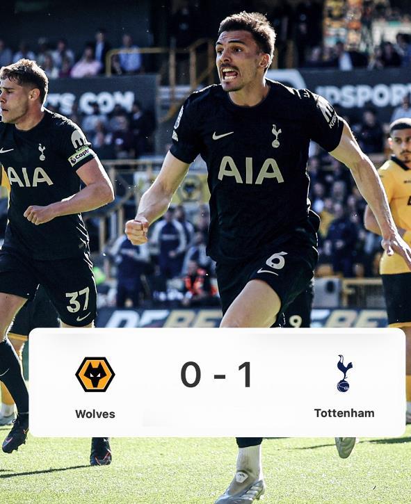 热刺终于赢球了，尽管保级对手西汉姆联和森林同样赢球，但至少热刺没有被对手拉开差距