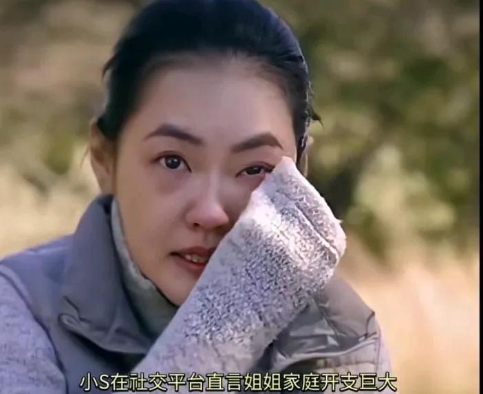 小S哭了。说姐姐大S家开销巨大，希望前姐夫能看在孩子的情分多帮帮大S。自己也只是