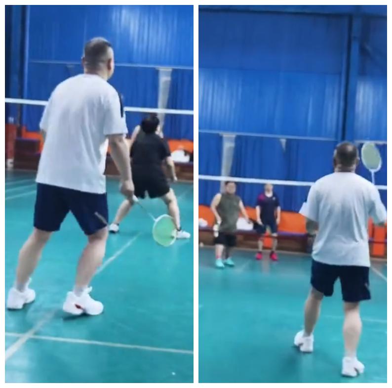 岳云鹏现身羽毛球场，曾因血压高，差点退票停演！，德云社岳云鹏现身羽毛球场，与球友