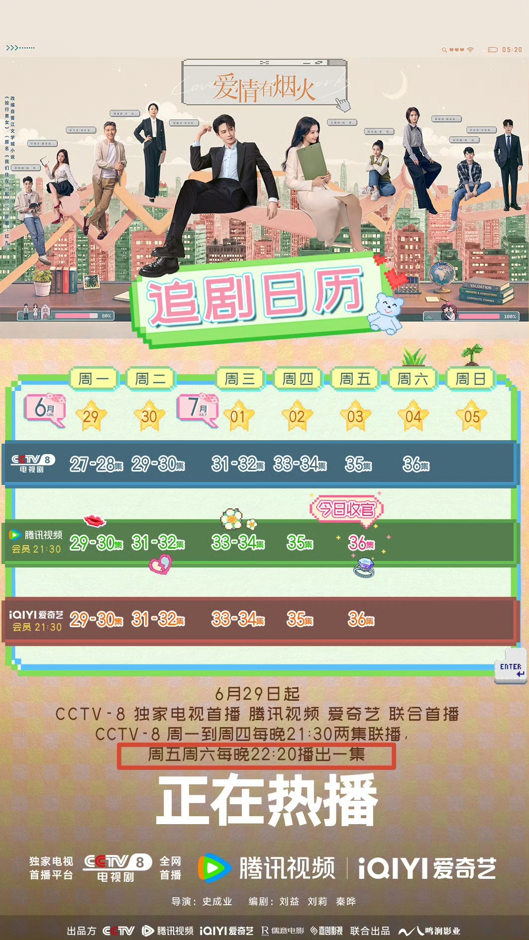 这个时间点播，大概率是要拉低整部剧的平均收视率的，所以建议今晚住家里，酒店的朋友
