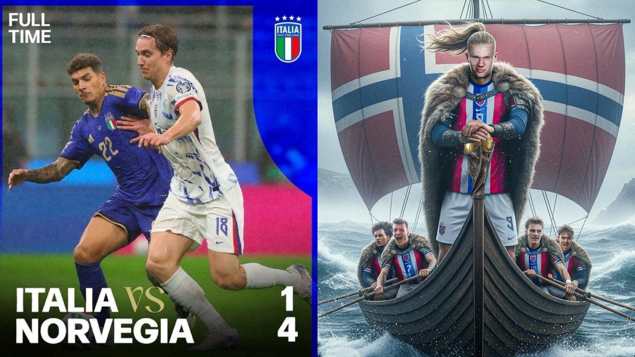 世预赛：挪威客场4-1击败意大利，以小组第一直通世界杯。
埃斯波西托先拔头筹，努