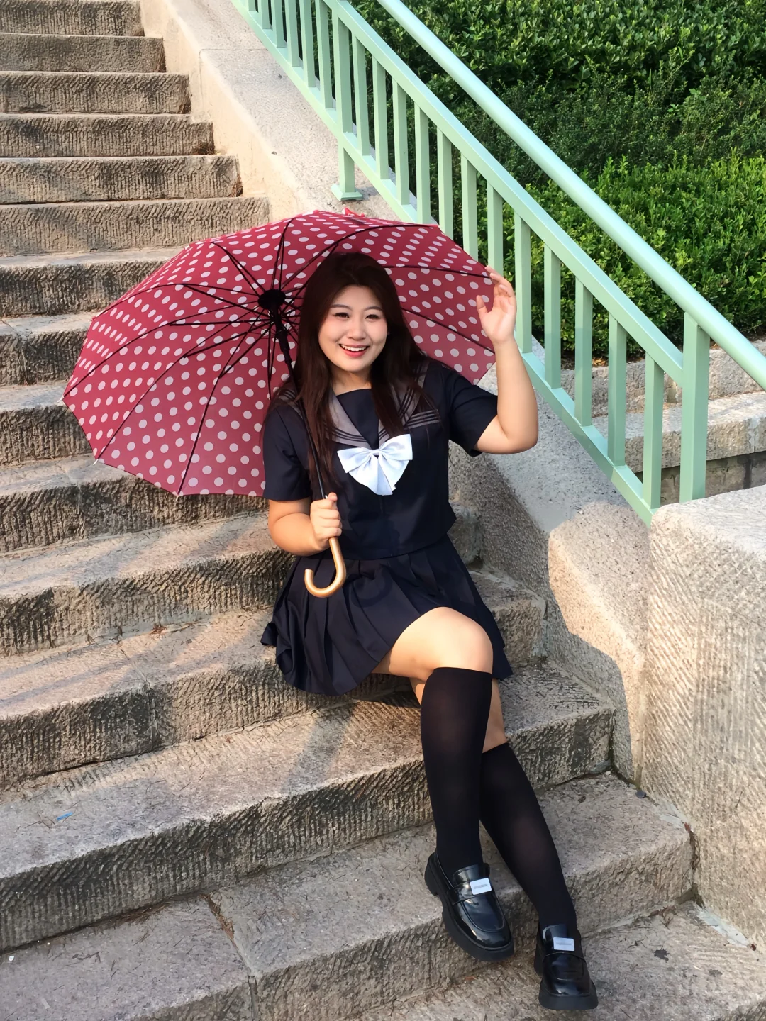 140斤～不是我说，微胖女孩穿jk也太绝了吧