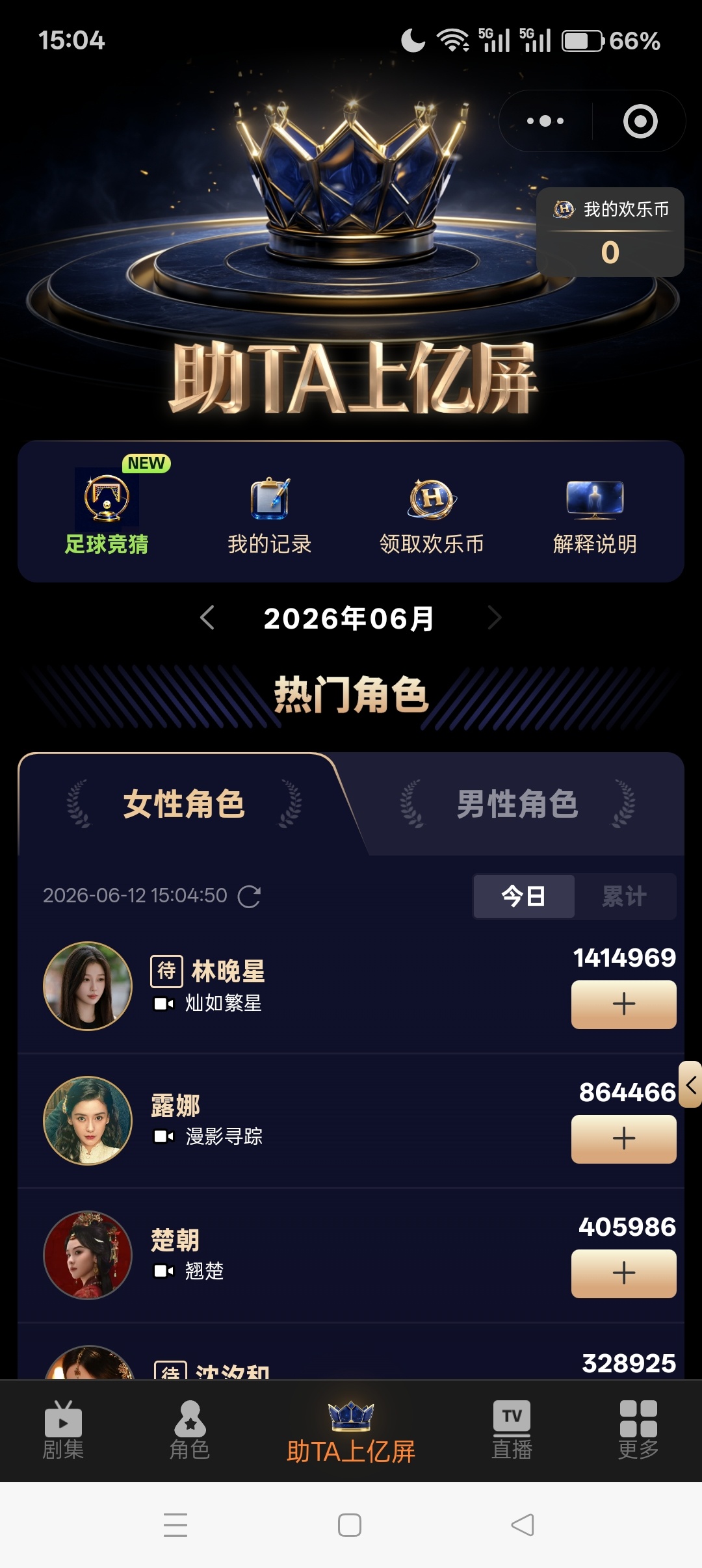 虞书欣 今天已投