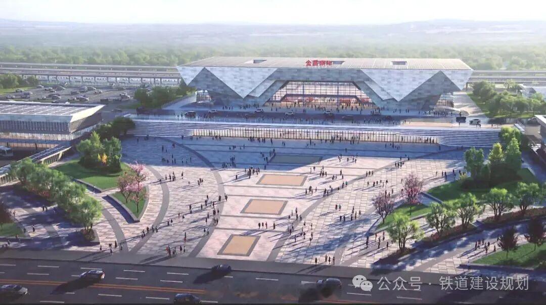 国铁播报【明年底通车！兰张高铁站房中标→】4月30日，新建兰州至张掖三四线铁路武