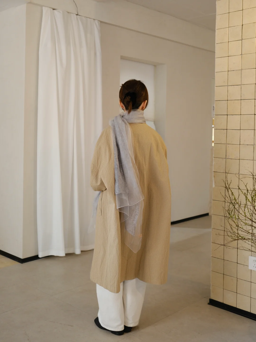 丝巾给的氛围感～