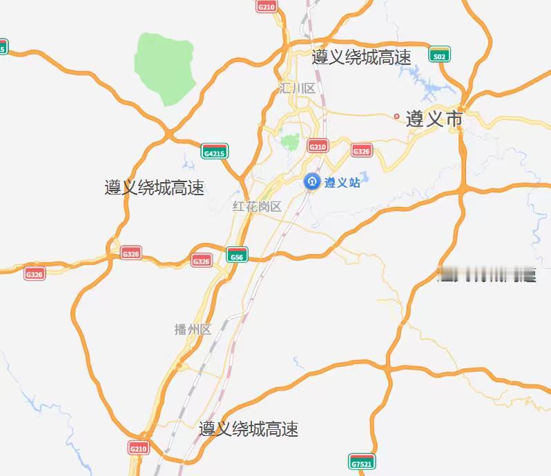 遵义绕城高速由遵义绕城主线与渝筑高速（重遵扩容段）衔接合围，环线总里程约 135