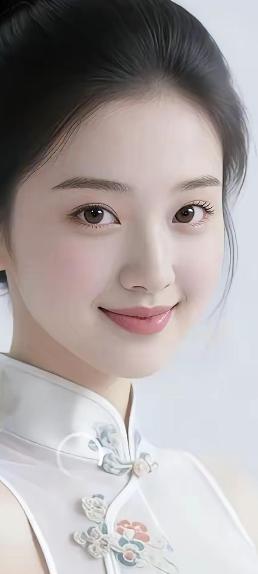 温婉优雅的东方美人，传统旗袍的精致韵味。