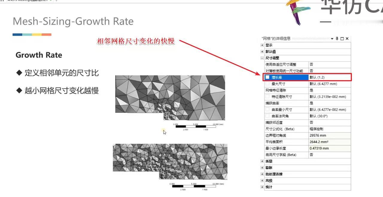 Ansys中网格增长率：相近网格尺寸变化的快慢！


在Ansys里，网格增长率