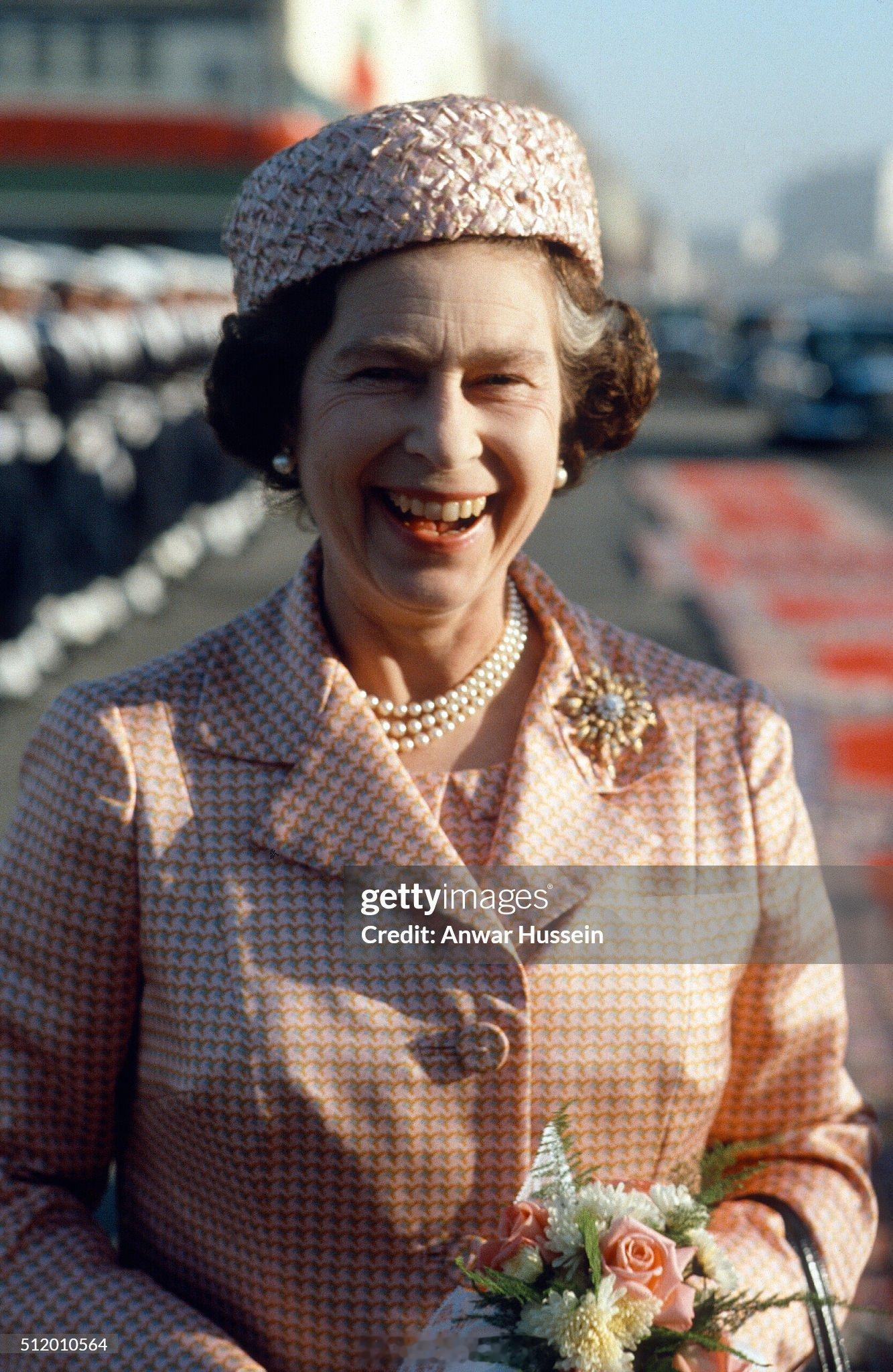 英国王室  1980年10月27日，伊丽莎白二世女王和爱丁堡公爵菲利普亲王访问摩