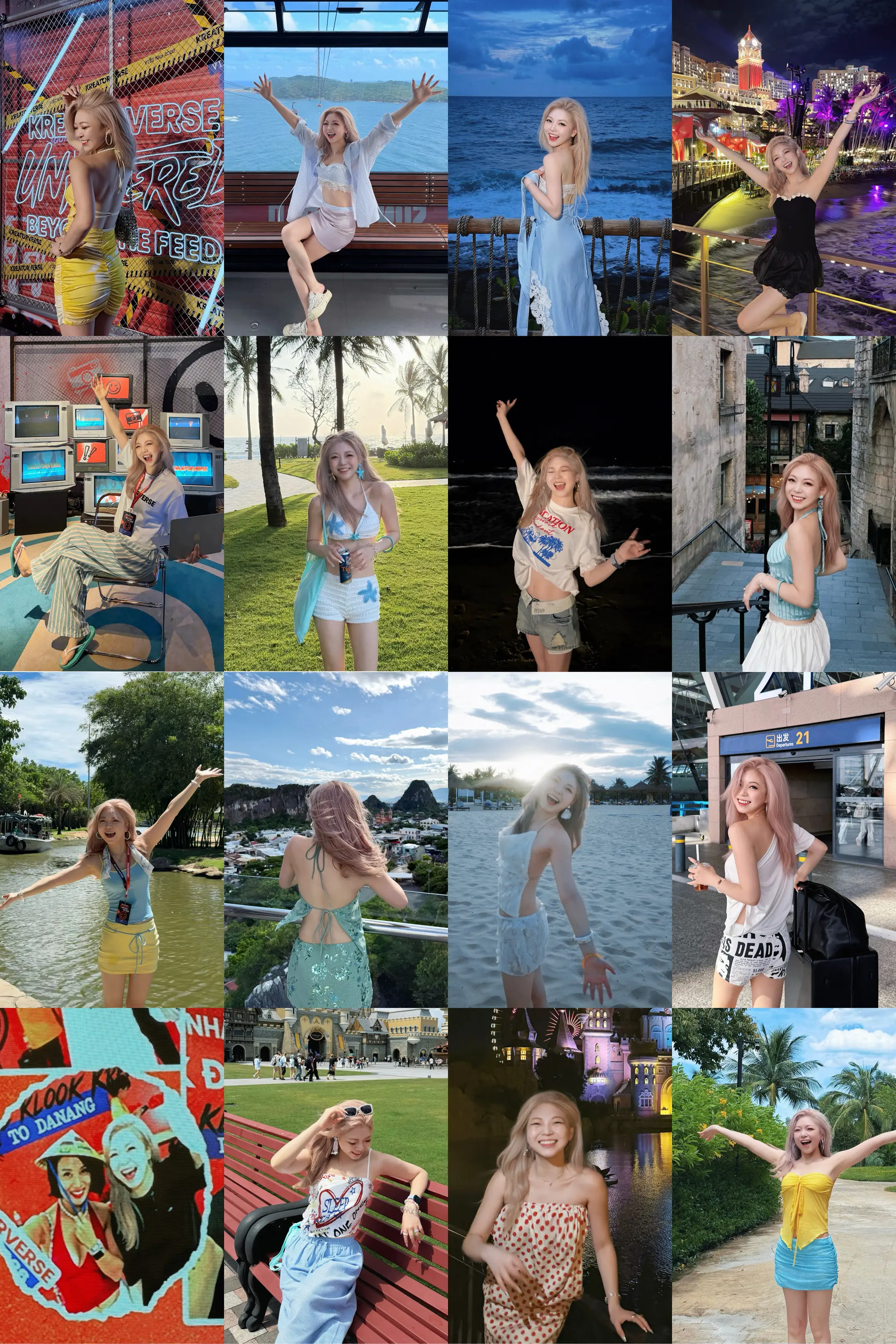 太喜欢旅行穿搭啦！365天不重样。不去做穿搭博主可惜了 喜欢每个有审美的人