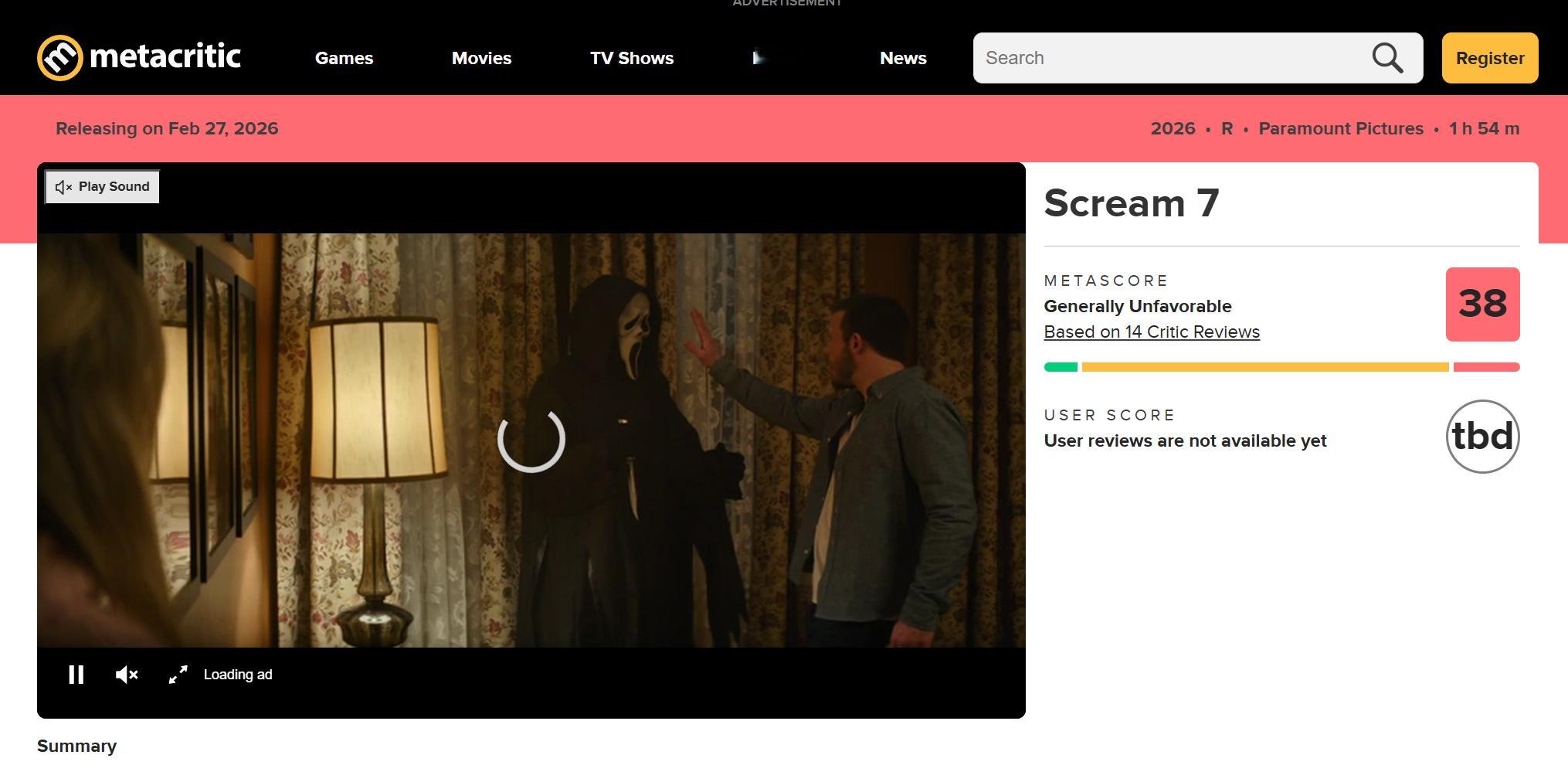 TNABO 《惊声尖叫7》媒体口碑解禁：每日银幕：曾经嘲讽恐怖片陈词滥调的系列，